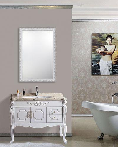 Beveled Rectangle Bathroom Mirror
