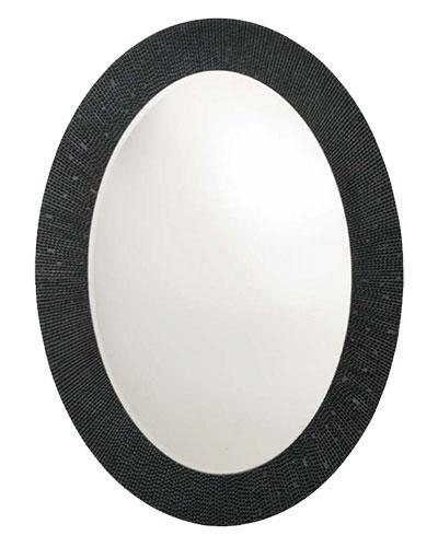 Antique Beveled Decorative Oval Wall Mirror