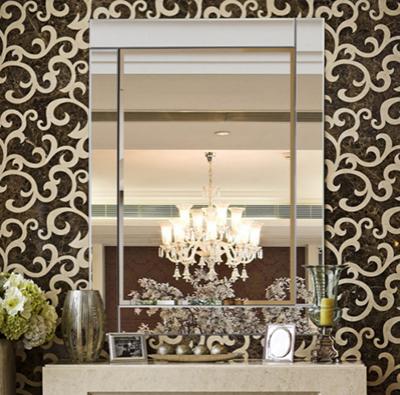 British Decorative Rectangular Wall Mirror