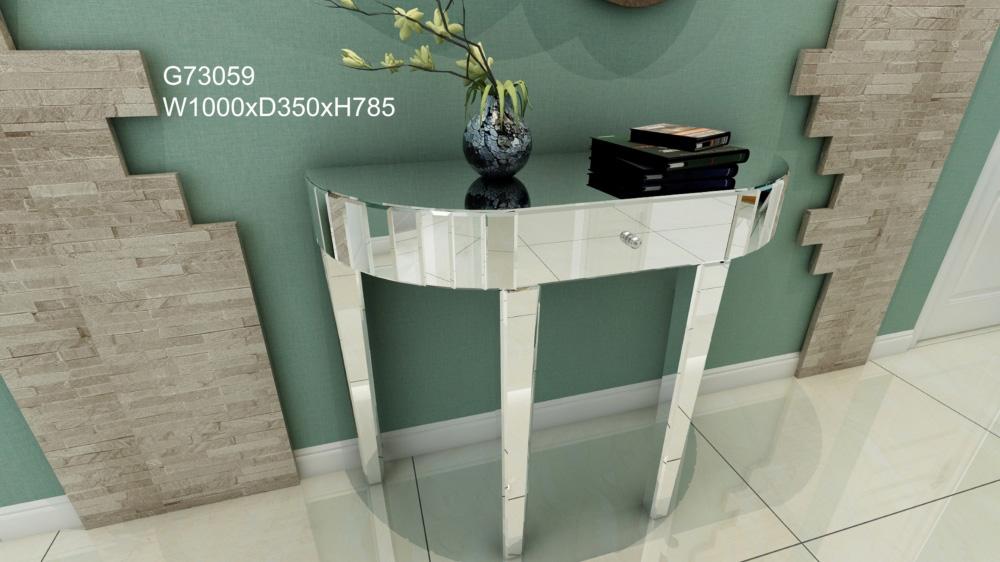 Mirrored Entryway Table Mirrored Glass Furniture Supplier Yingfeng